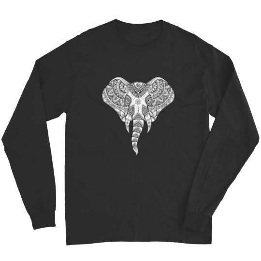 Discover Elephant Mandala Yoga Ornate Elephant Long Sleeves