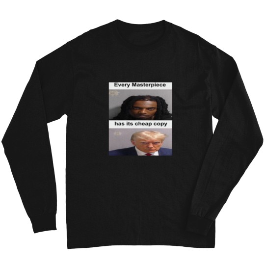 Discover Playboi Carti Donald Trump Mugshot Long Sleeve T Shirts