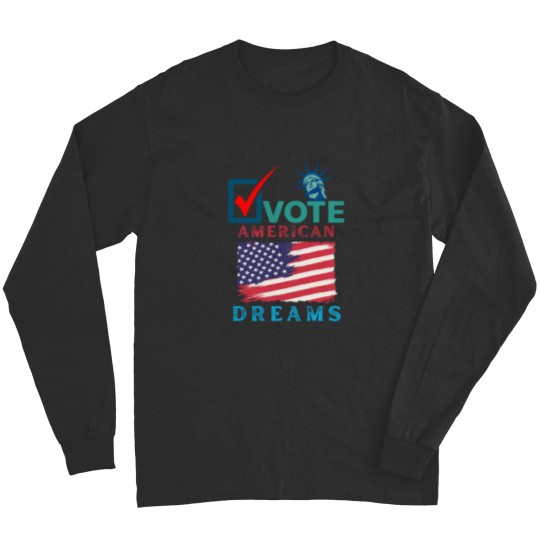 Discover VOTE SAVE DEMOCRACY Active(5) Long Sleeves