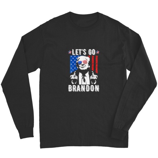 Discover Let’s Go Brandon  Funny Usa Flag Long Sleeves