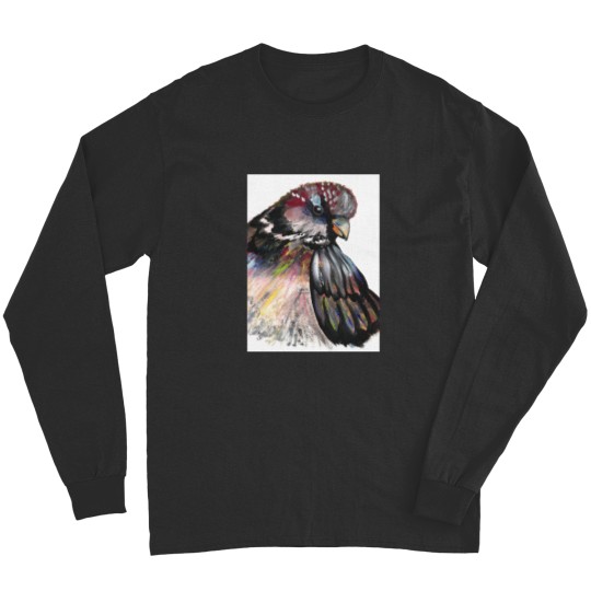 Discover Sparrow Painting (Watercolour DryBrush) Long Sleeves