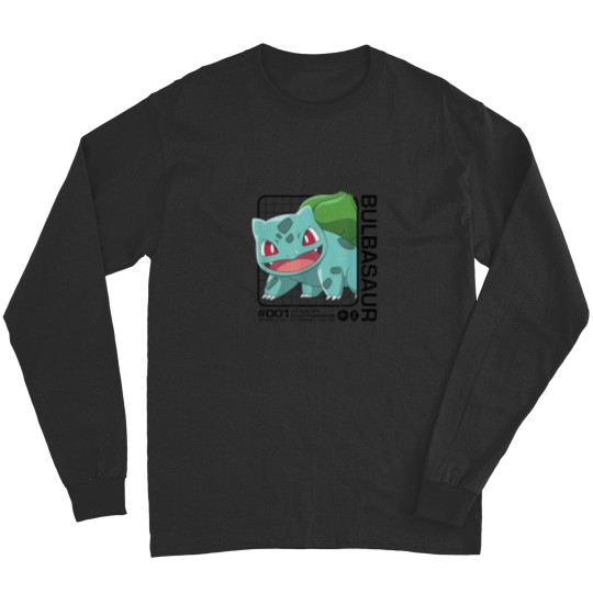 Discover poket mons Bulbasaur Stats Grass Type Kanto Partner 0 Long Sleeves