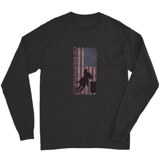 Discover Barrel racer t shirt horse racing and rodeo girls Long Sleeves