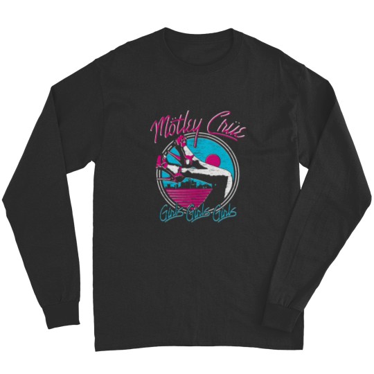 Discover Motley Crue Girls Girls Girls Heels Long Sleeve - Rock Band Apparel