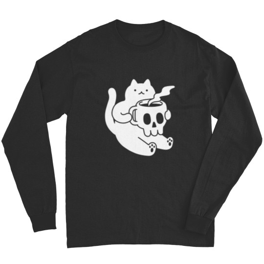 Discover Cat and Skull Mug Classic Long Sleeves
