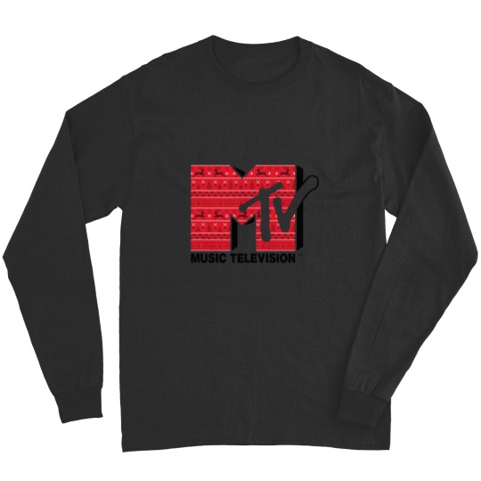Discover Mademark x MTVs The  MTVs Logo in Ugly Christmas Style Long Sleeves