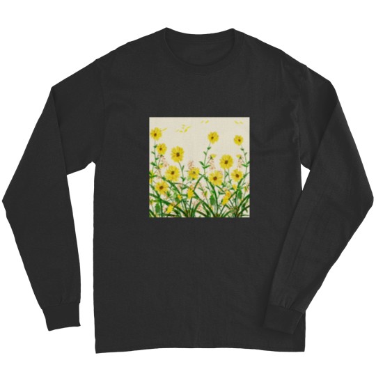 Discover Yellow Wildflowers Classic Long Sleeves