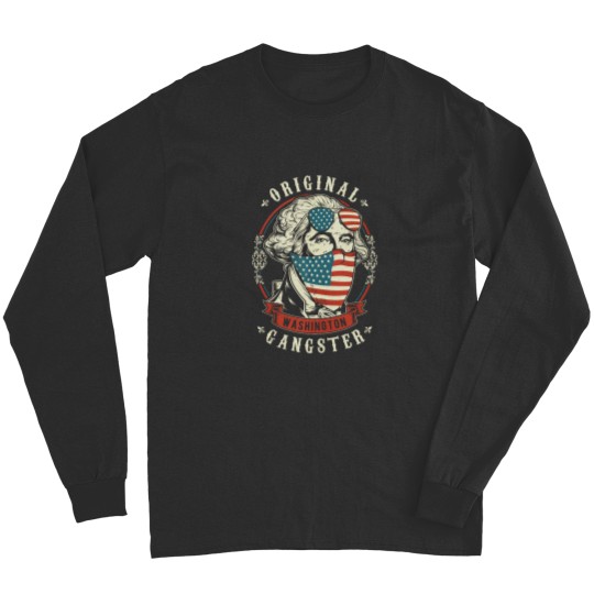 Discover George Washington Original Gangster 4th of July Tank Top Long Sleeves