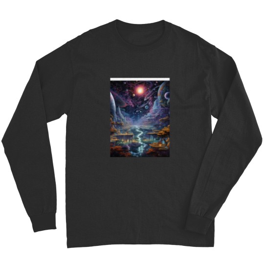 Discover Cosmic Dream Land Graphic Long Sleeves
