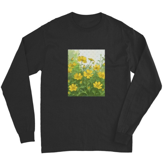 Discover Golden Cosmos Bloom Classic Long Sleeves