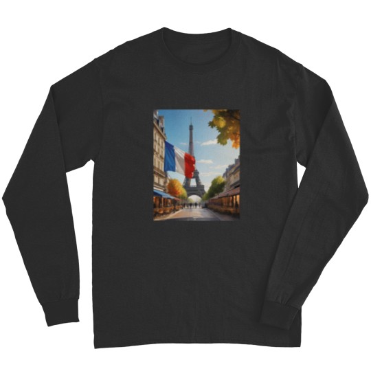 Discover Eiffel tower - Paris - France Classic Long Sleeves