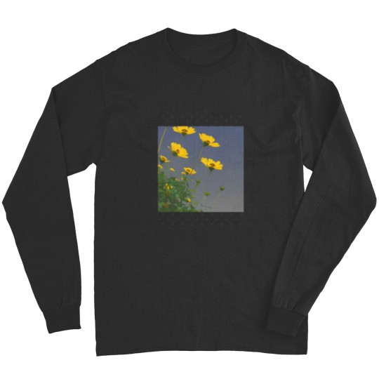 Discover Vibrant Yellow Flowers in a Sea of Green Gift Classic Long Sleeves