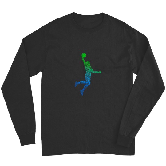 Discover Basketball Player Dunking Symbols Boys Kids Men Long Sleeves