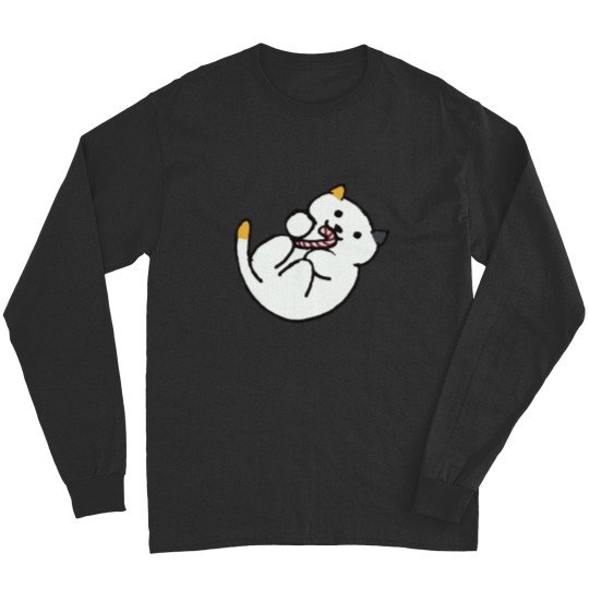 Discover Neko Atsume Dottie with Candy Cane Classic Long Sleeves