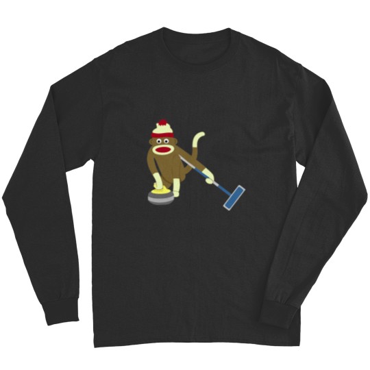 Discover Sock Monkey Curling Classic Long Sleeves