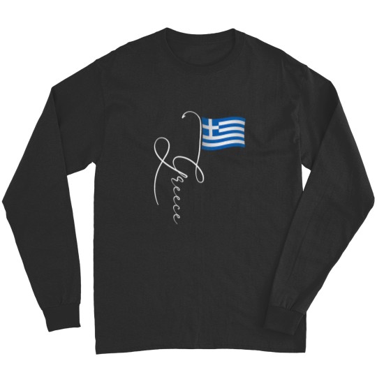 Discover Greece Signature Flag Pole Elegant Patriotic Greek Flag Long Sleeves