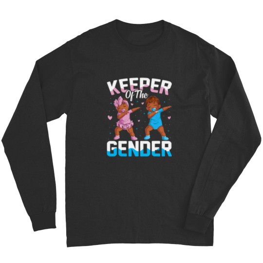 Discover Keeper of the Gender Baby Party Gender Reveal Announcement Long Sleeves