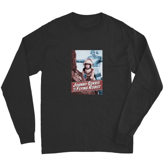 Discover Giant Robot Johnny Sokko's Flying Robot Vintage Poster Long Sleeves