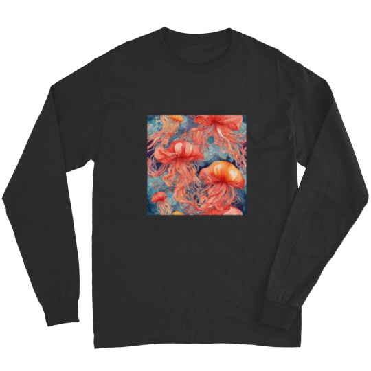 Discover Watercolor Jellyfish Long Sleeves