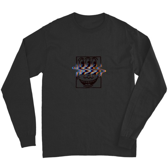 Discover Three Eyed Smiling Face Glitch Essential Long Sleeves