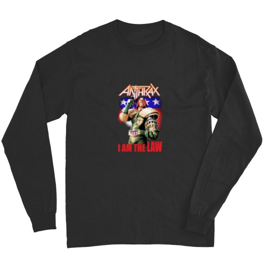 Discover Anthrax Long Sleeves Judge Dredd I AM THE LAW Long Sleeves NEW Heavy Metal Band