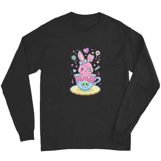 Discover Kawaii Pastel Goth Cute Creepy Occult Rabbit Long Sleeves