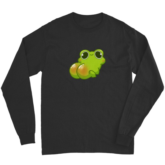 Discover Kawaii Frog Back View 1 Long Sleeves