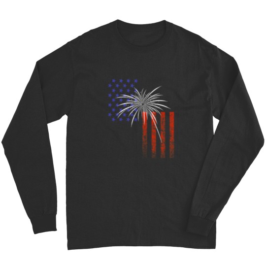 Discover 4th of July American Flags and Firework Long Sleeves