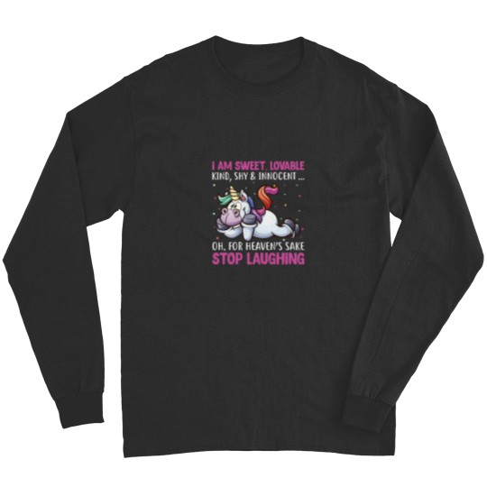 Discover Cute Funny Sarcastic Unicorns Long Sleeves