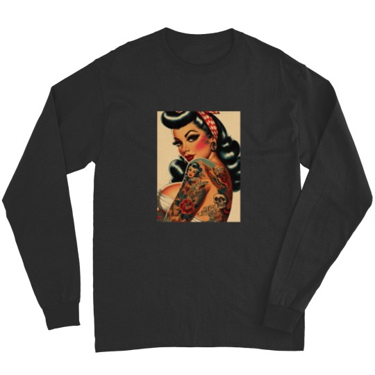 Discover Old School Tattoo Pin Up Long Sleeves
