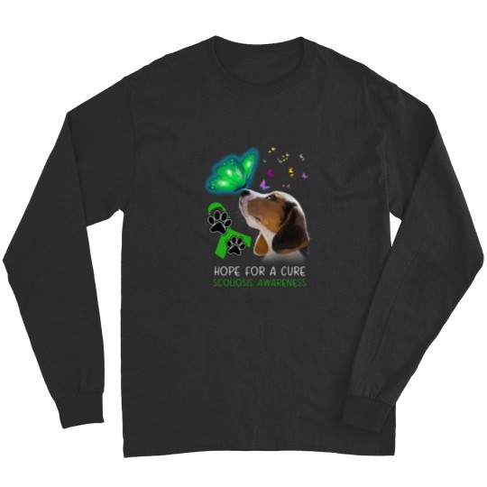 Discover Beagle Hope For A Cure Scoliosis Awareness Long Sleeves