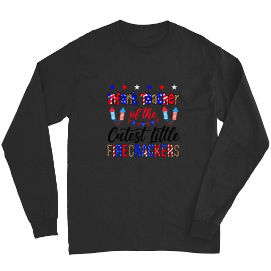 Discover Infant Teacher of the Cutest Little Firecrackers 4th of July Long Sleeves