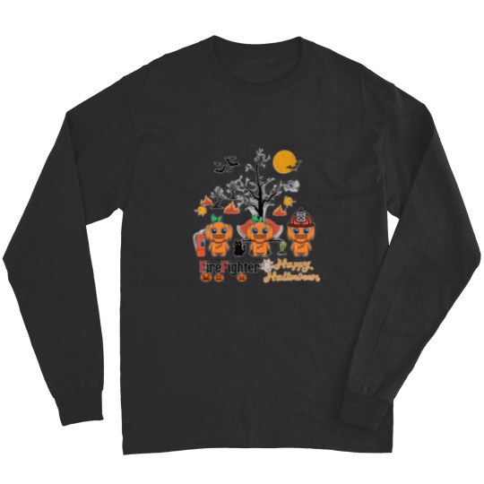 Discover Firefighter Halloween - Firefighter  Happy Halloween Long Sleeves