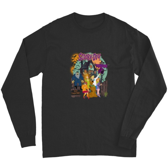 Discover Vintage Spooky Scooby-Doo Long Sleeves: Haunted House