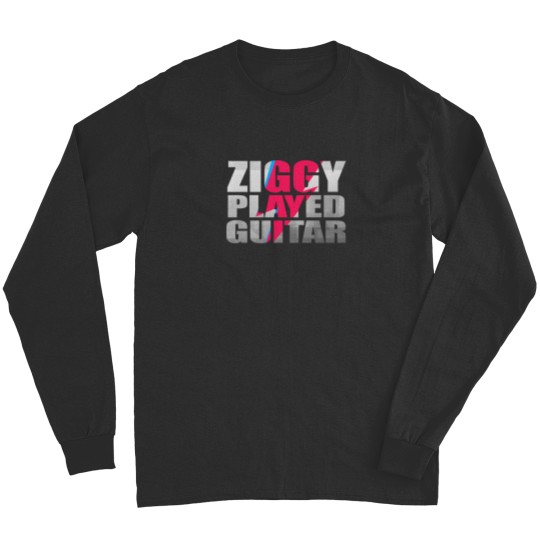 Discover Ziggy Played Guitar On Black Long Sleeves