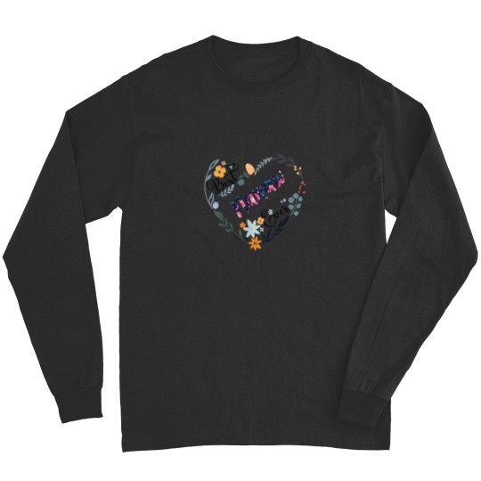 Discover Best Nanaw Ever Flower Blessed Grandma Mothers D Long Sleeves