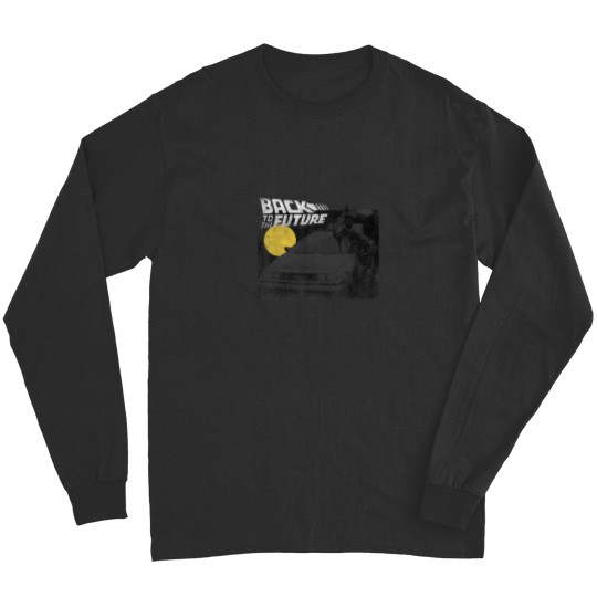 Discover Back To The Future Delorean Fade Portrait Long Sleeves