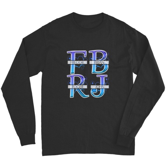 Discover Queen Initials Freddie Brian Roger John Long Sleeves