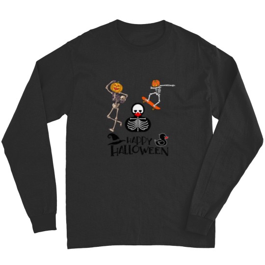 Discover Rubber Duck Skeletonn - Happy Halloween Long Sleeves