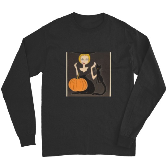 Discover Halloween Witch & Cat Long Sleeves