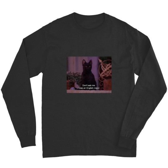 Discover Salem the Cat - English Major Long Sleeves