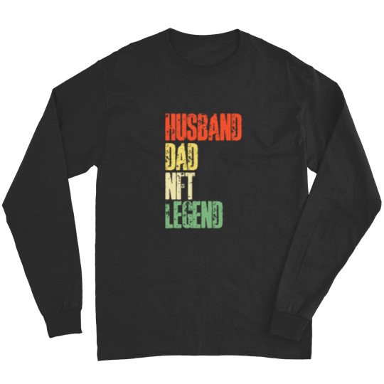 Discover Husband Dad NFTs legends - Crypto NFTs Dad Long Sleeves