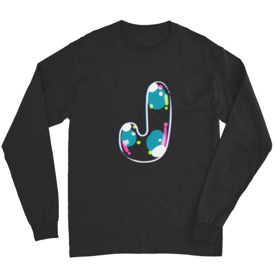 Discover Soap Bubble Monogram Letter Long Sleeves