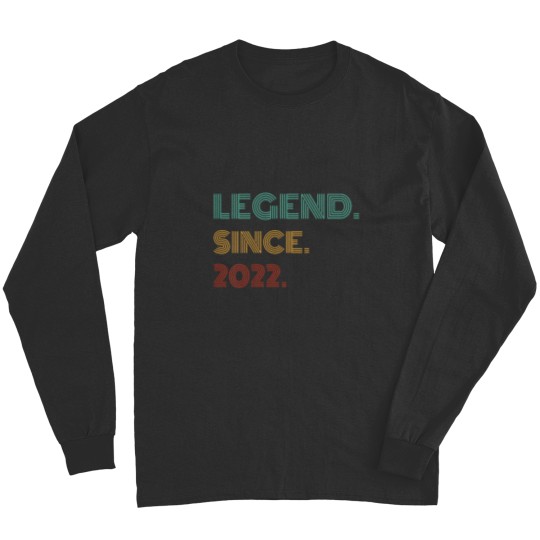 Discover Kids 2 Years Old Legend Since 2022 2nd Birthday Long Sleeves