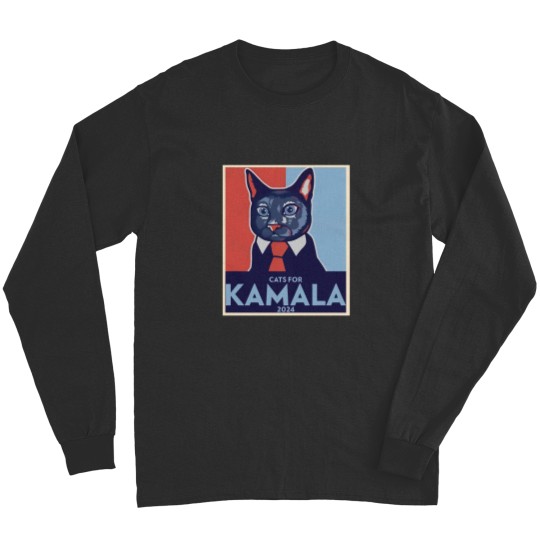 Discover Cats for Kamala 2024 Unisex Long Sleeves