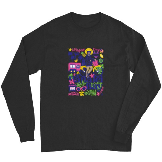 Discover A Perfect Day at Hanalei Bay Collage Active Long Sleeves