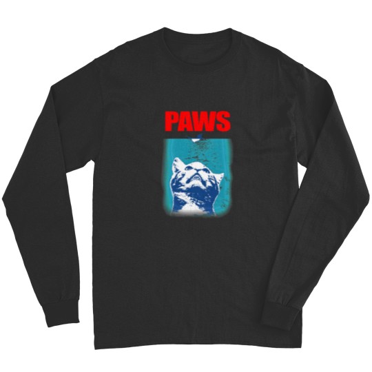 Discover Kitty with large Jaws attacking a mouse PAWS Long Sleeves