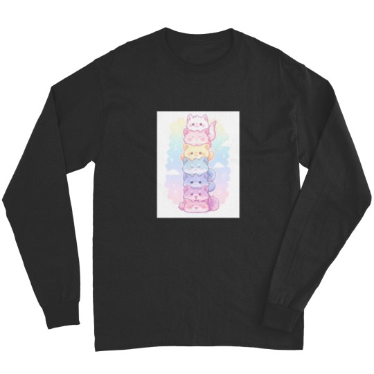 Discover Pastel Cutie Cats Long Sleeves