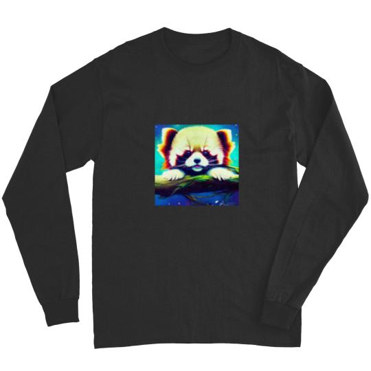 Discover Adorable cutie Kawaii Red Panda Wishing you good night Active Long Sleeves