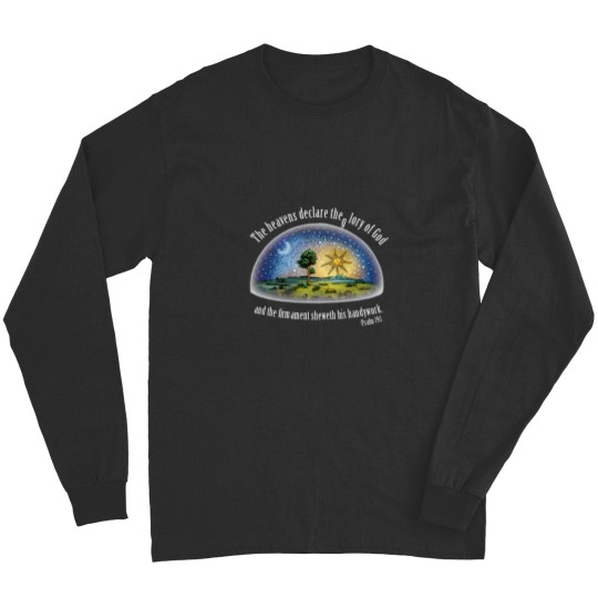 Discover Flat Earth Psalm 191 The Firmament Black Essential Long Sleeves